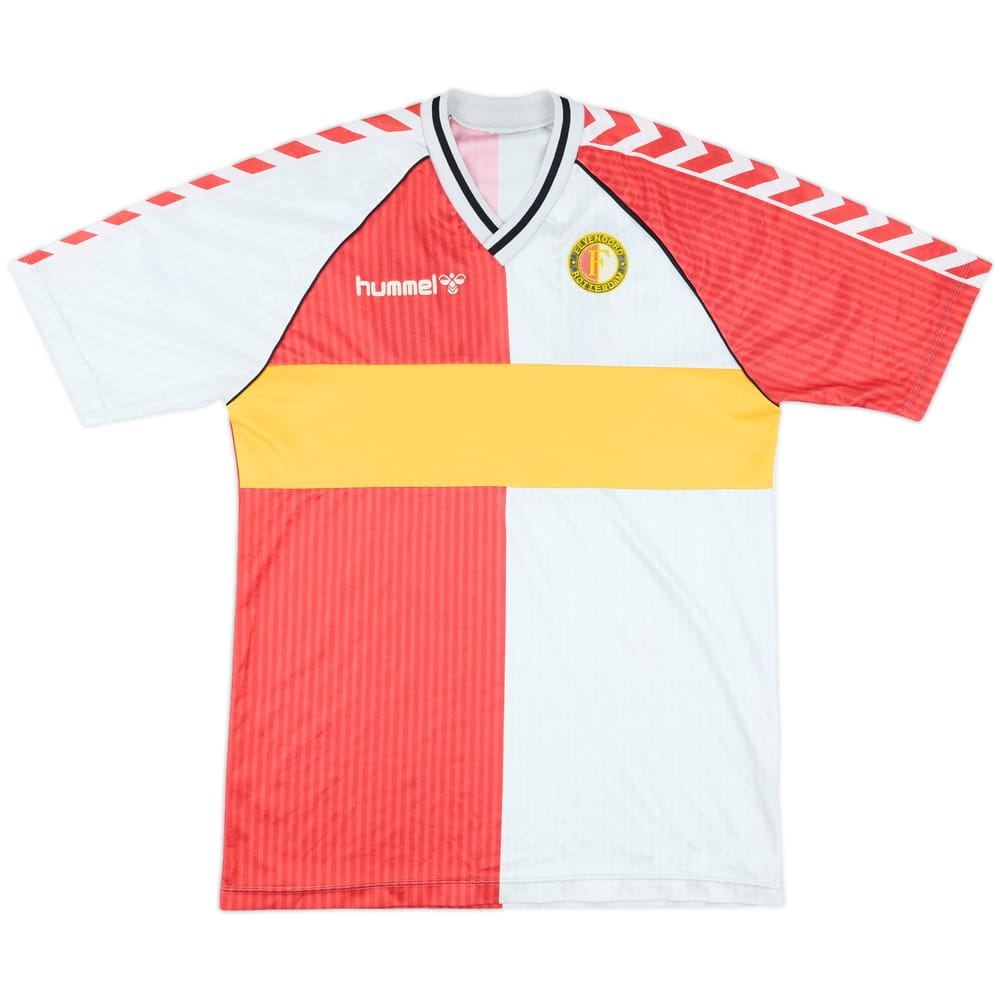 1987-89 Feyenoord Player Issue Home Shirt #14 - 6/10 - (L)