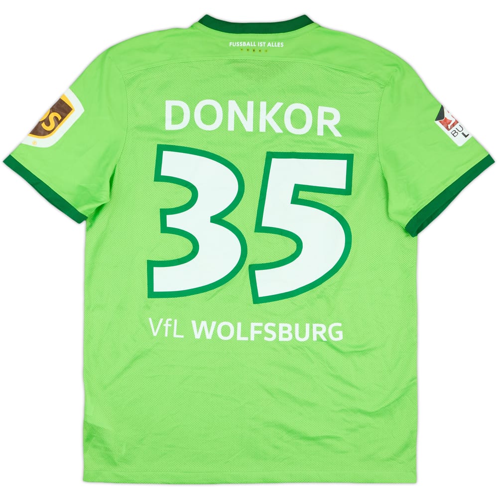 2016-17 Wolfsburg Match Issue Home Shirt Donkor #35