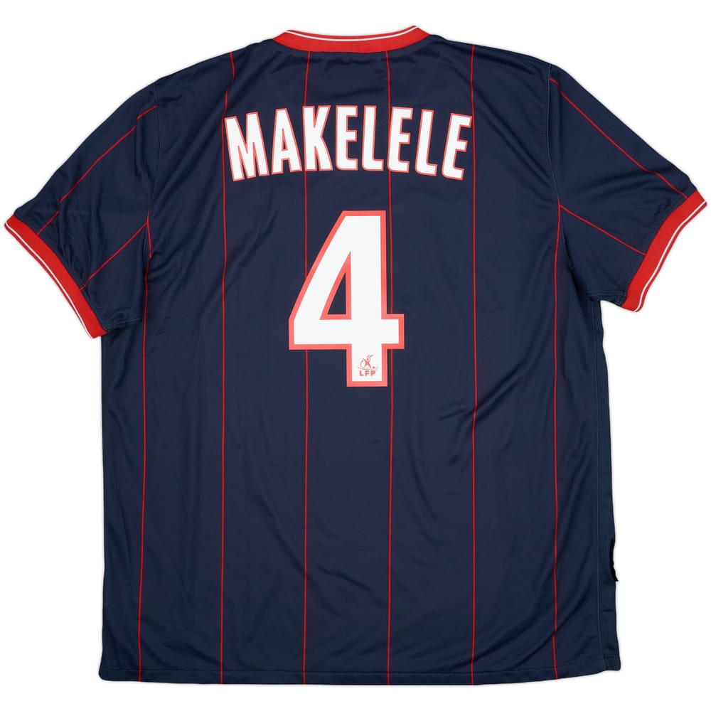 2009-10 Paris Saint-Germain Home Shirt Makelele #4 - 7/10 - (XL)
