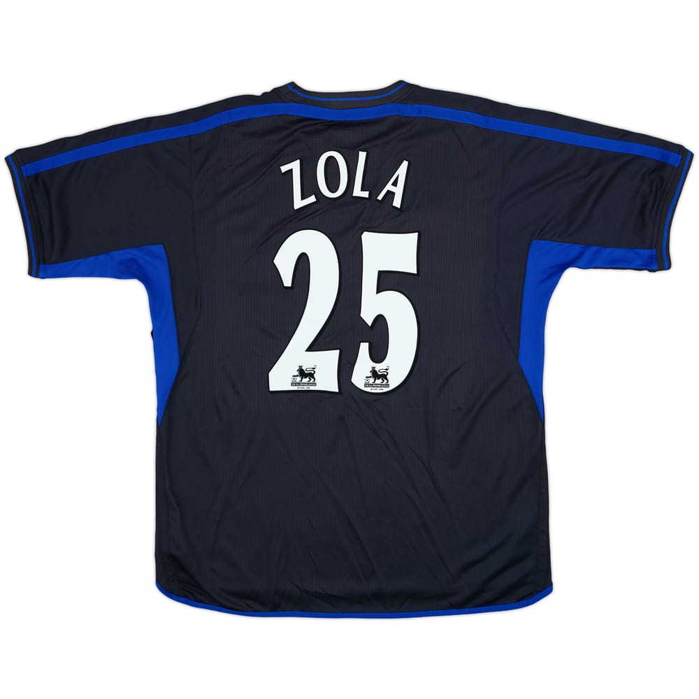 2002-04 Chelsea Away Shirt Zola #25 - 8/10 - (XL)