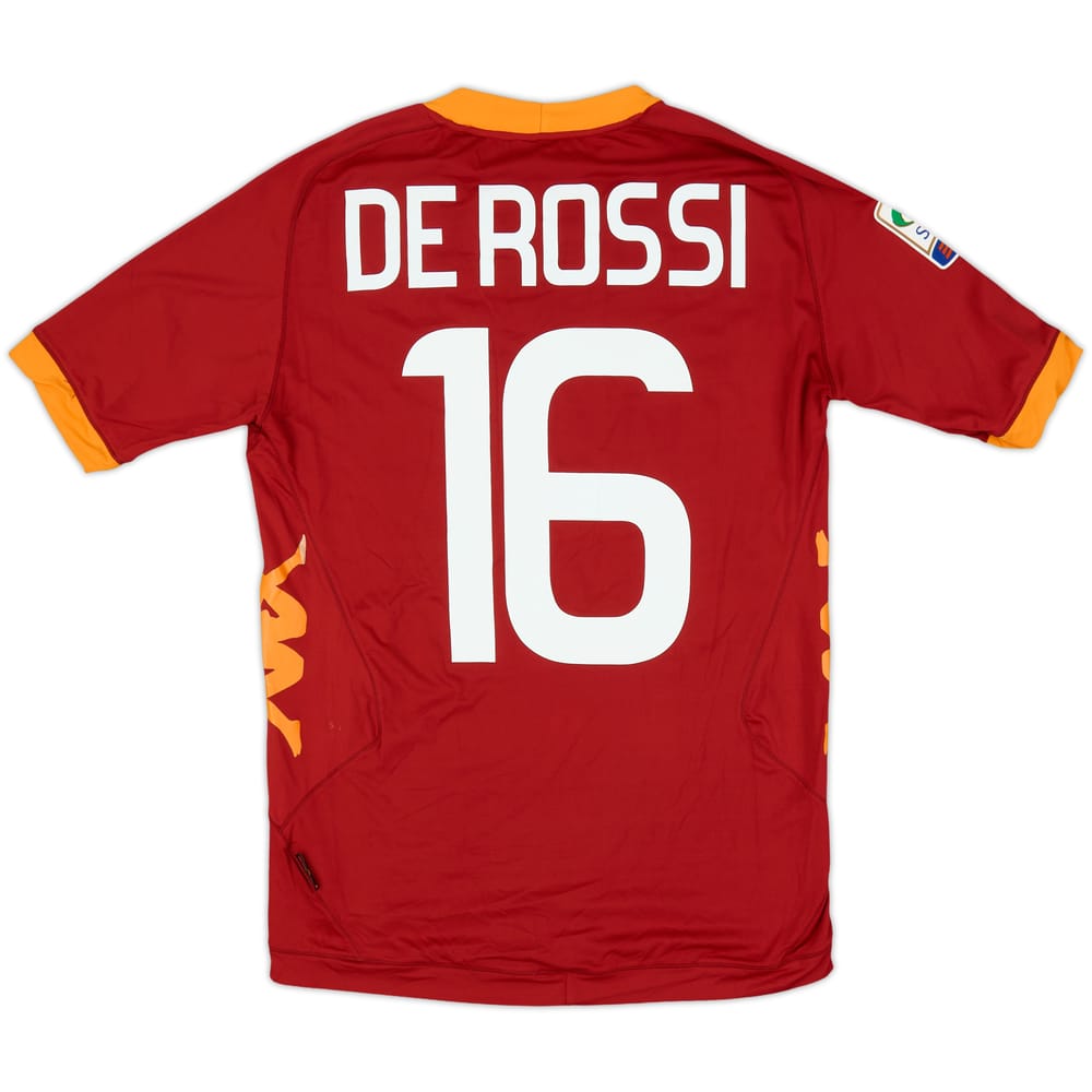 2011-12 Roma Home Shirt De Rossi #16 - 8/10 - (S)