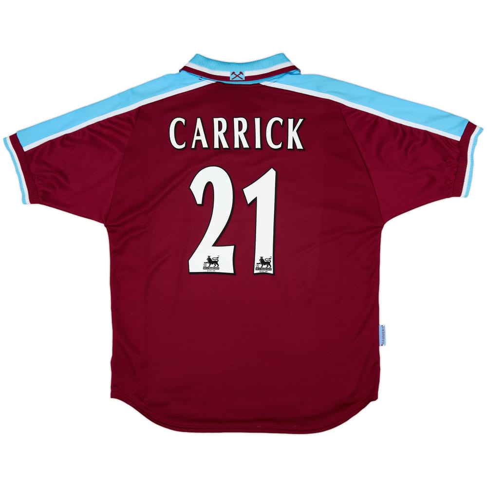 1999-01 West Ham Home Shirt Carrick #21 - 8/10 - (XXL)