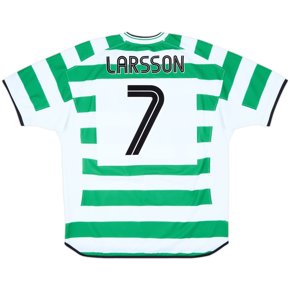 2001-03 Celtic Home Shirt Larsson #7 - 10/10 - (XL)