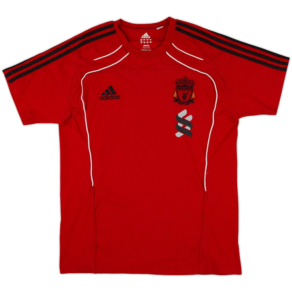 2010-11 Liverpool adidas Cotton Tee - 8/10 - (M)