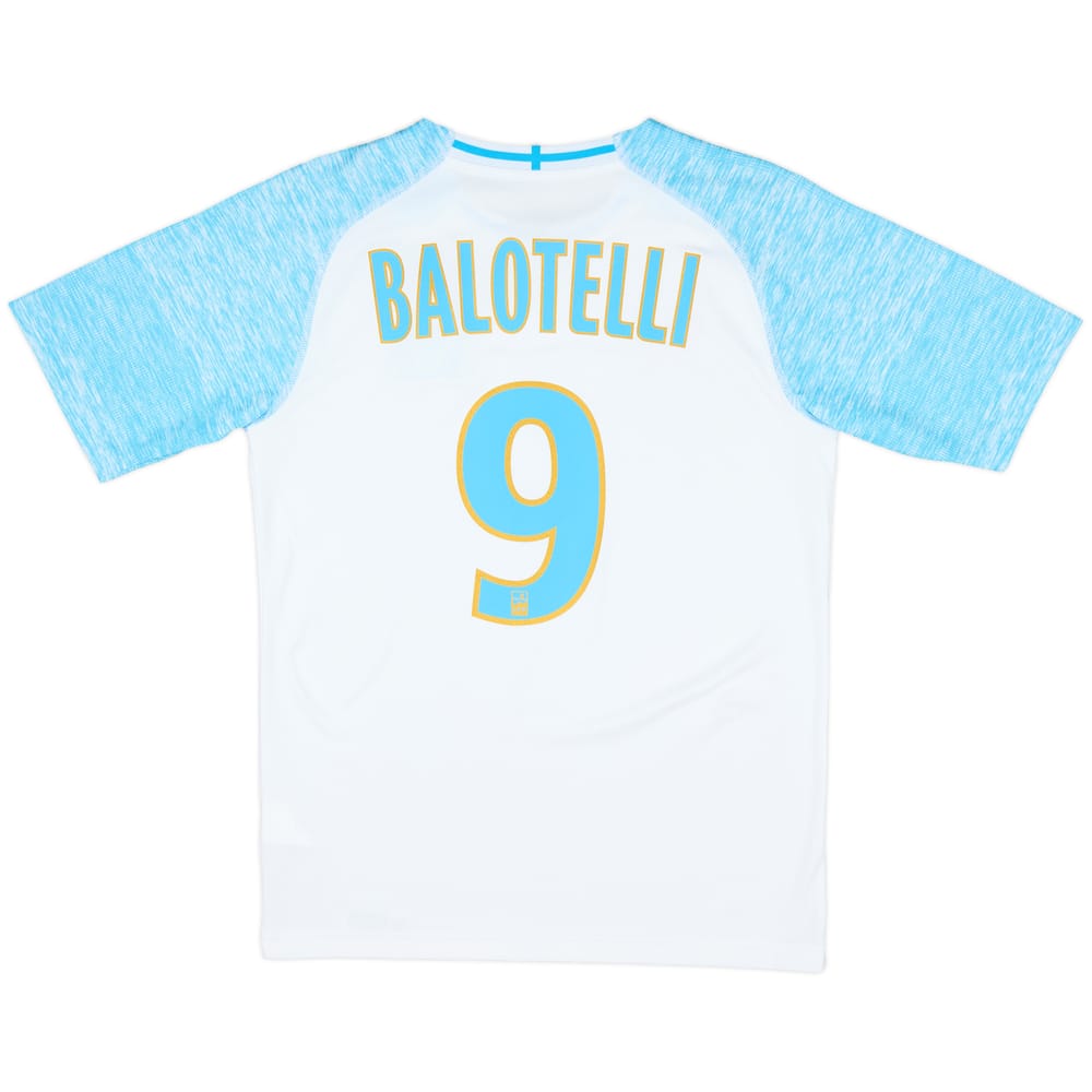 2018-19 Olympique Marseille Home Shirt Balotelli #9 - 10/10 - (S)