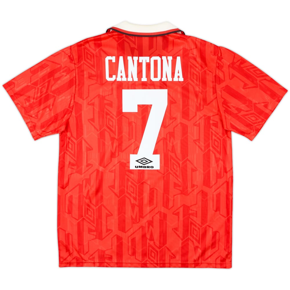 1992-94 Manchester United Home Shirt Cantona #7 - 8/10 - (L)