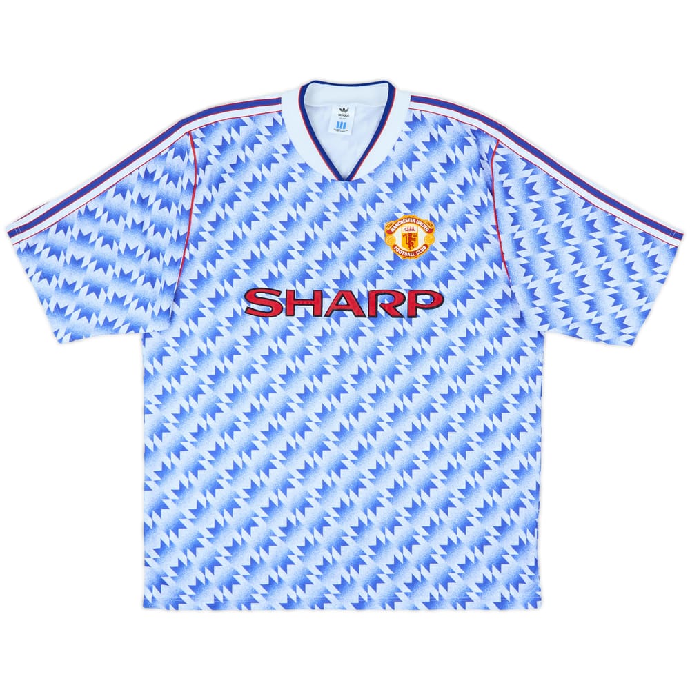 1990-92 Manchester United Away Shirt - 5/10 - (L)