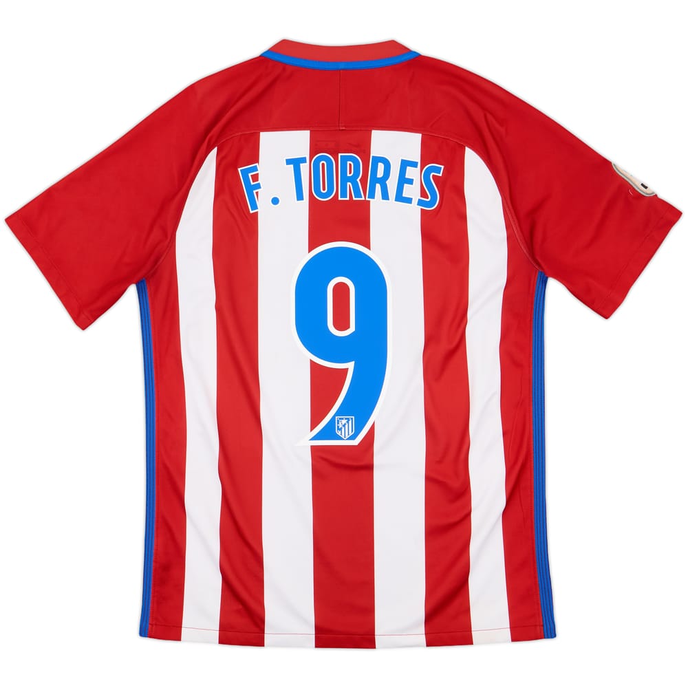 2016-17 Atletico Madrid Home Shirt F.Torres #9 - 8/10 - (M)