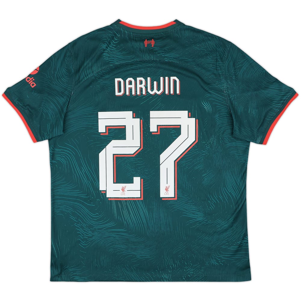 2022-23 Liverpool Third Shirt Darwin #27 - 9/10 - (XL)