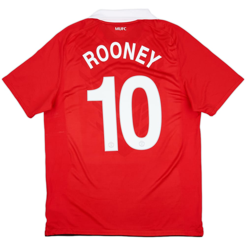2010-11 Manchester United Home Shirt Rooney #10 - 7/10 - (L)