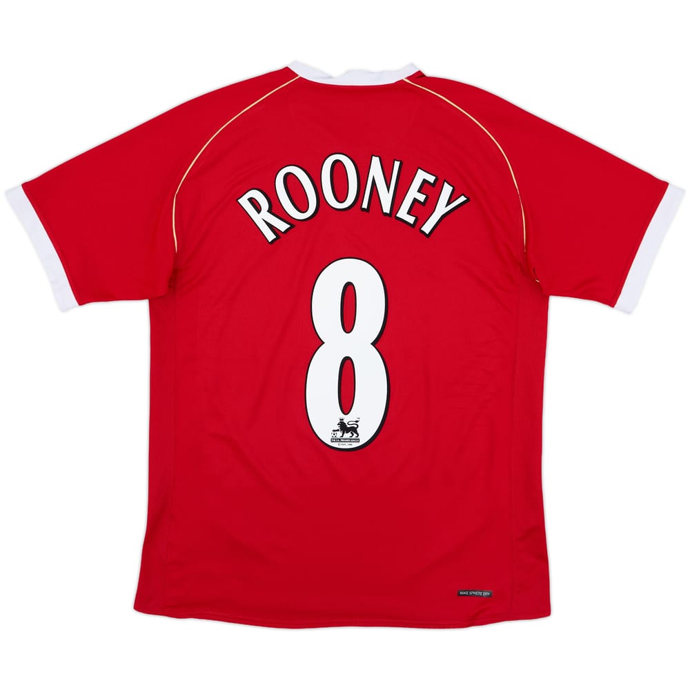 2006-07 Manchester United Home Shirt Rooney #8 - 10/10 - (M)