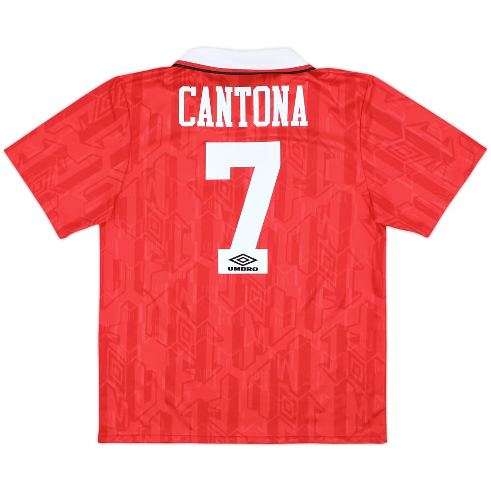 1992-94 Manchester United Home Shirt Cantona #7 - 10/10 - (L)