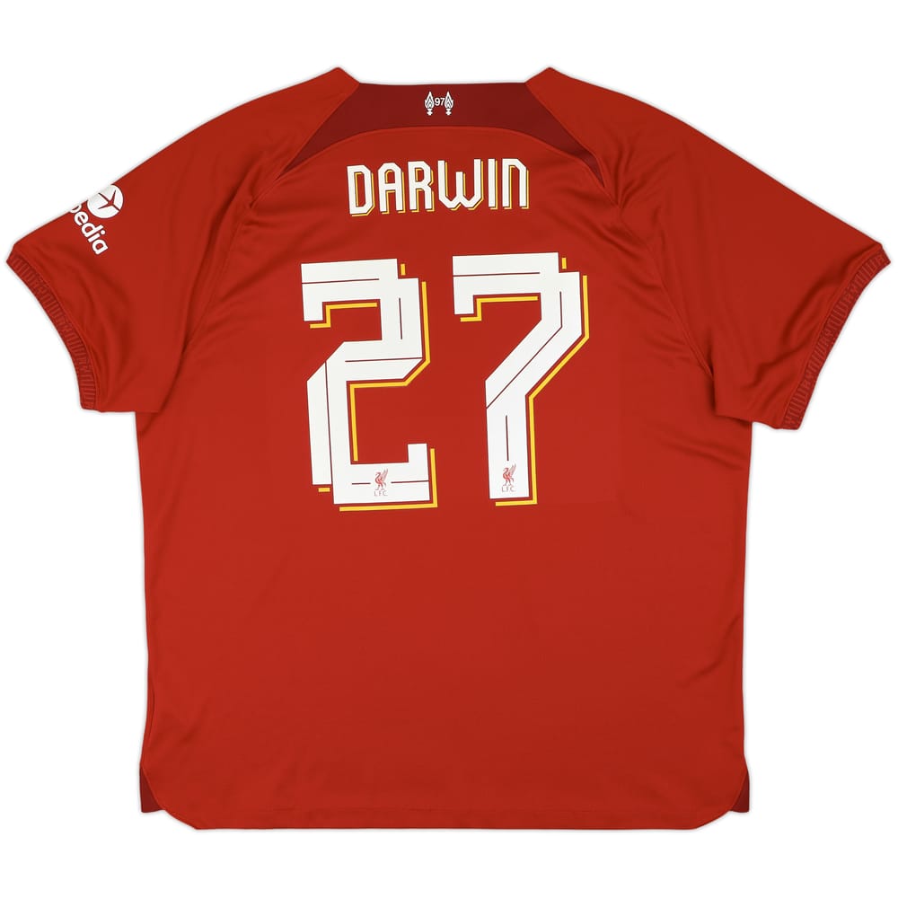 2022-23 Liverpool Home Shirt Darwin #27 - 8/10 - (XXL)