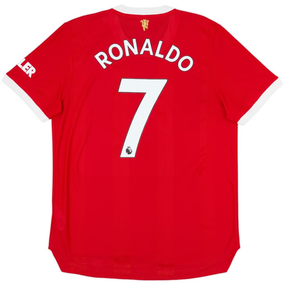 2021-22 Manchester United Authentic Home Shirt Ronaldo #7 - 9/10 - (L)