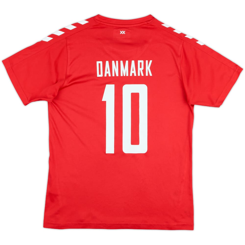 2016-17 Denmark Hummel Training Shirt Danmark #10 - 8/10 - (XL.Boys)