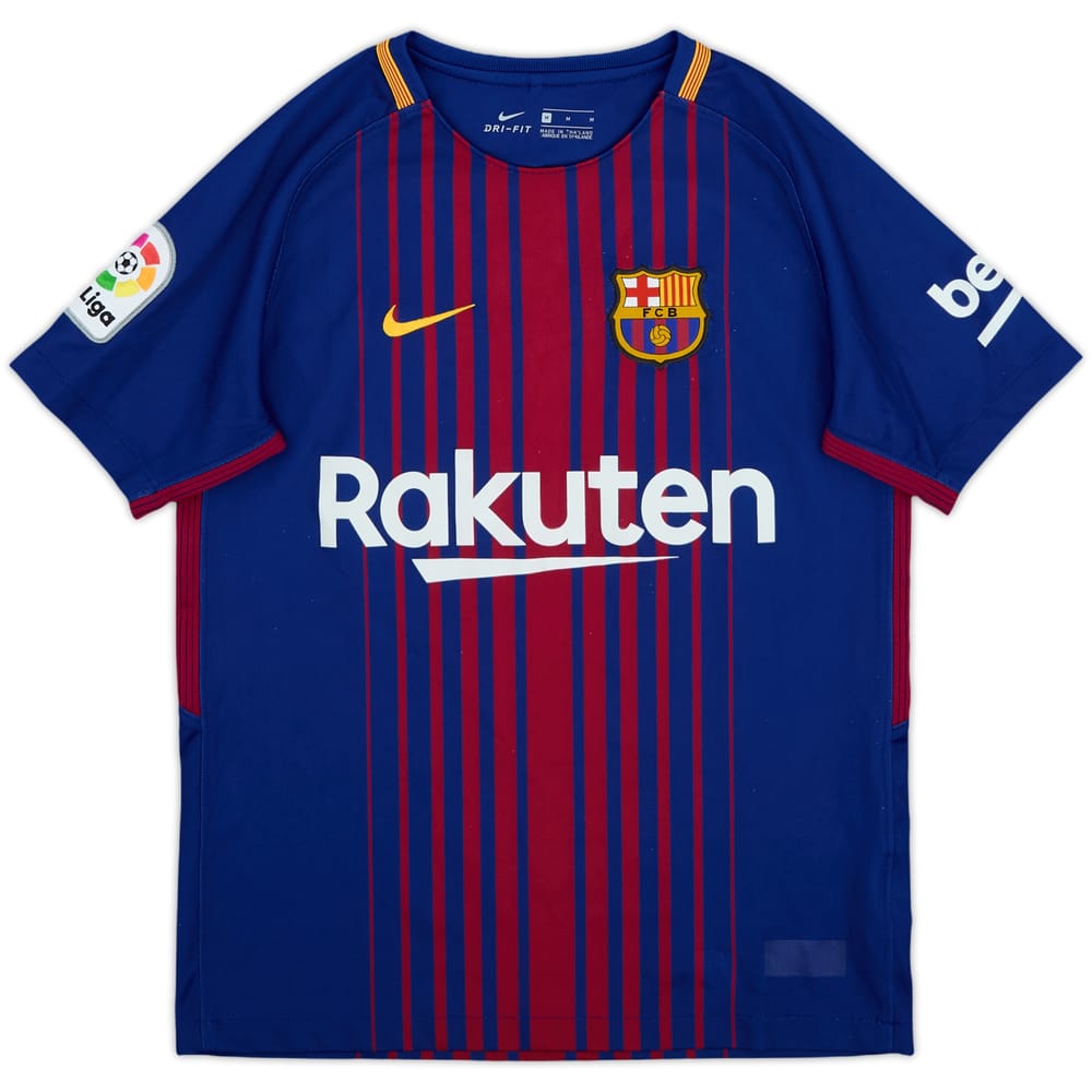 2017-18 Barcelona Home Shirt - 6/10 - (M.Boys)