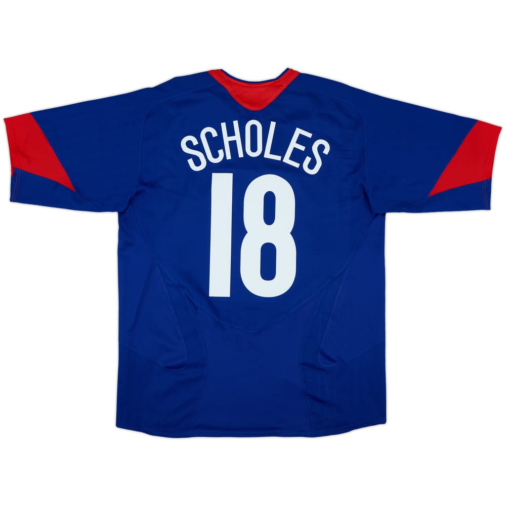 2005-06 Manchester United Away Shirt Scholes #18 - 8/10 - (L)