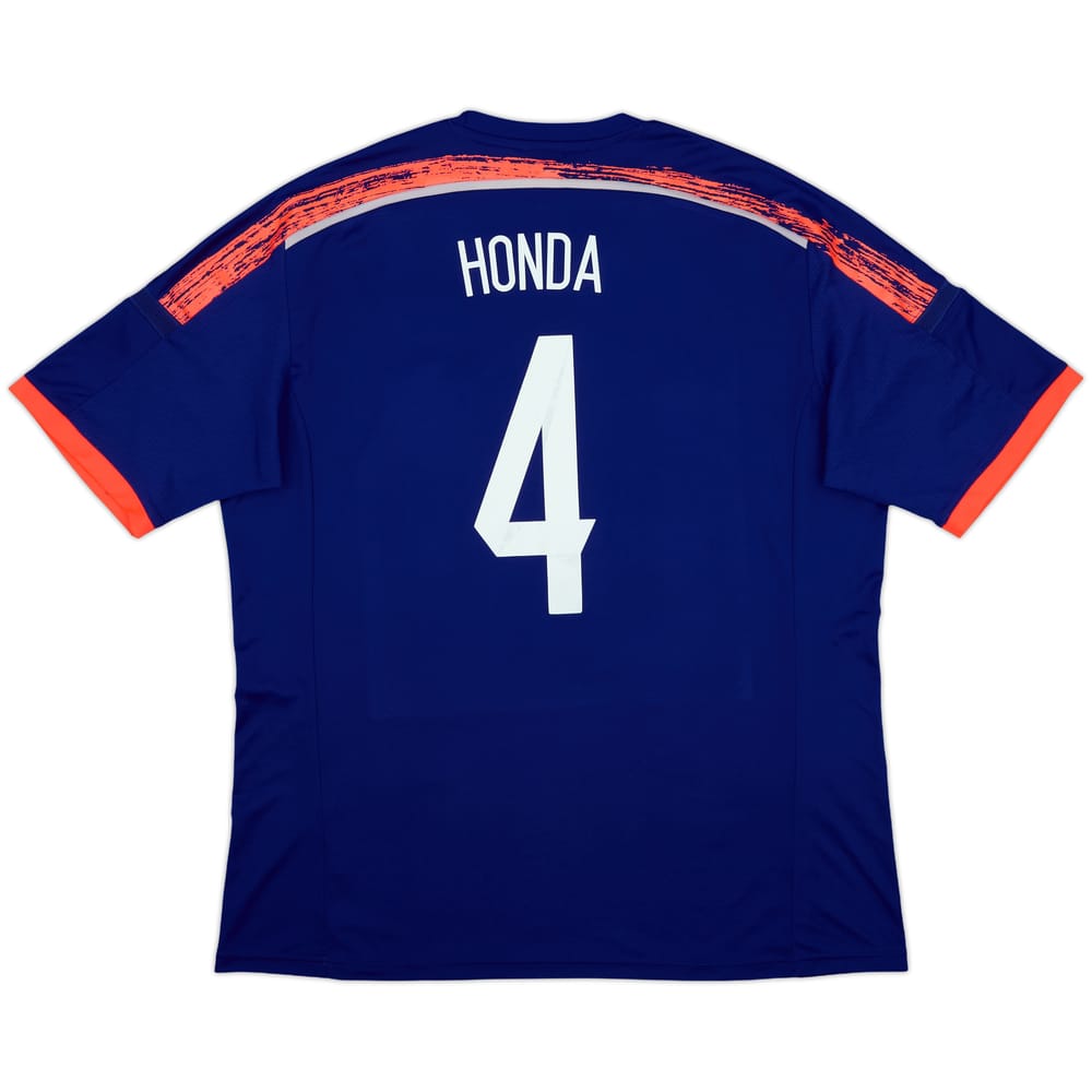 2013-15 Japan Home Shirt Honda #4 - 8/10 - (XL)