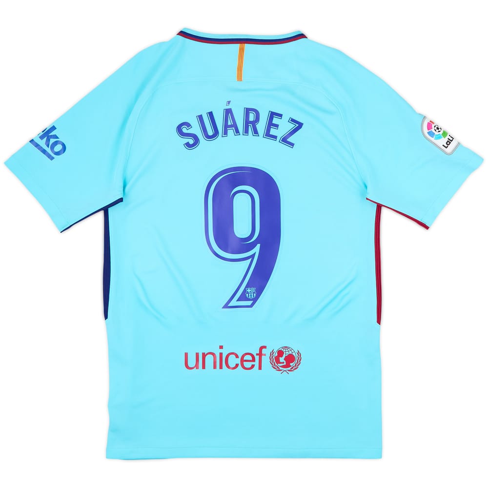 2017-18 Barcelona Away Shirt Suarez #9 - 8/10 - (S)