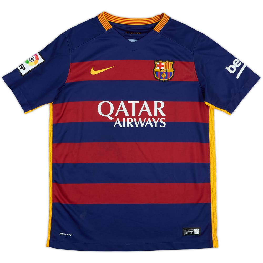 2015-16 Barcelona Home Shirt - 7/10 - (L.Boys)