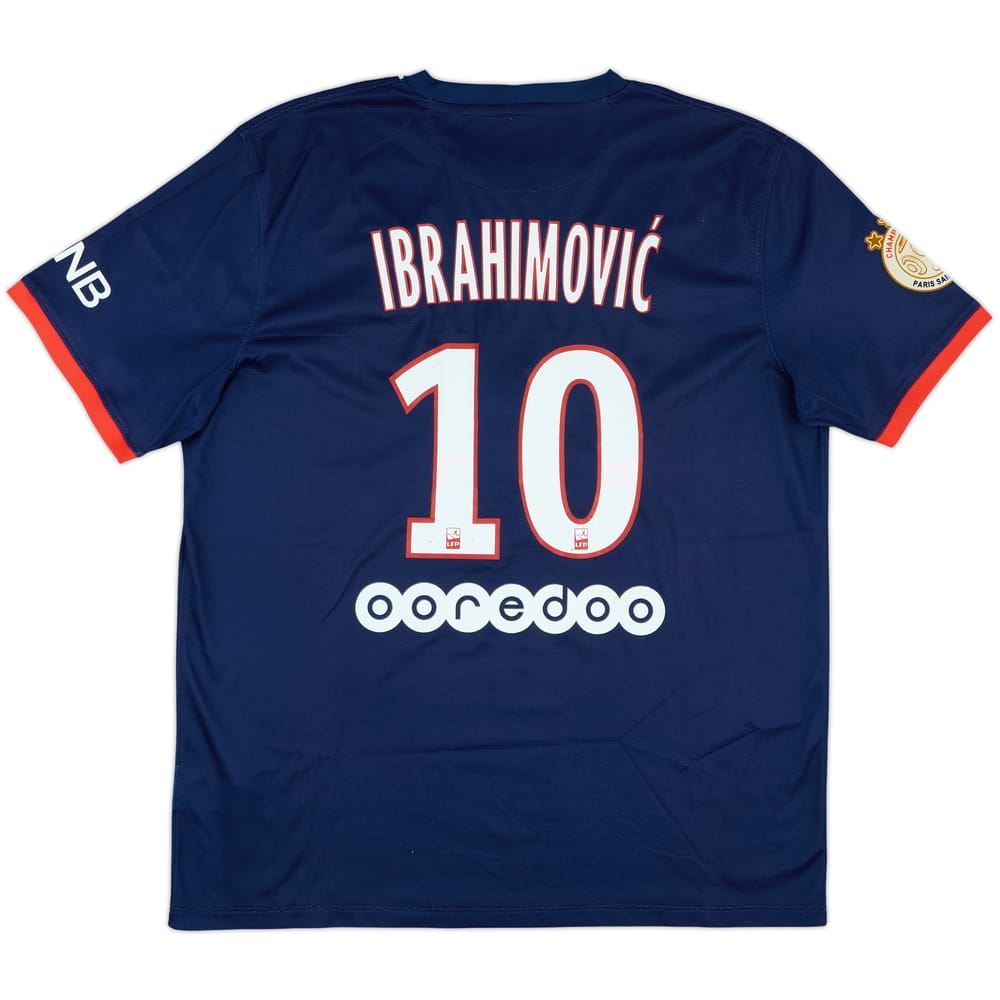 2013-14 Paris Saint-Germain Home Shirt Ibrahimovic #10 - 5/10 - (XL)