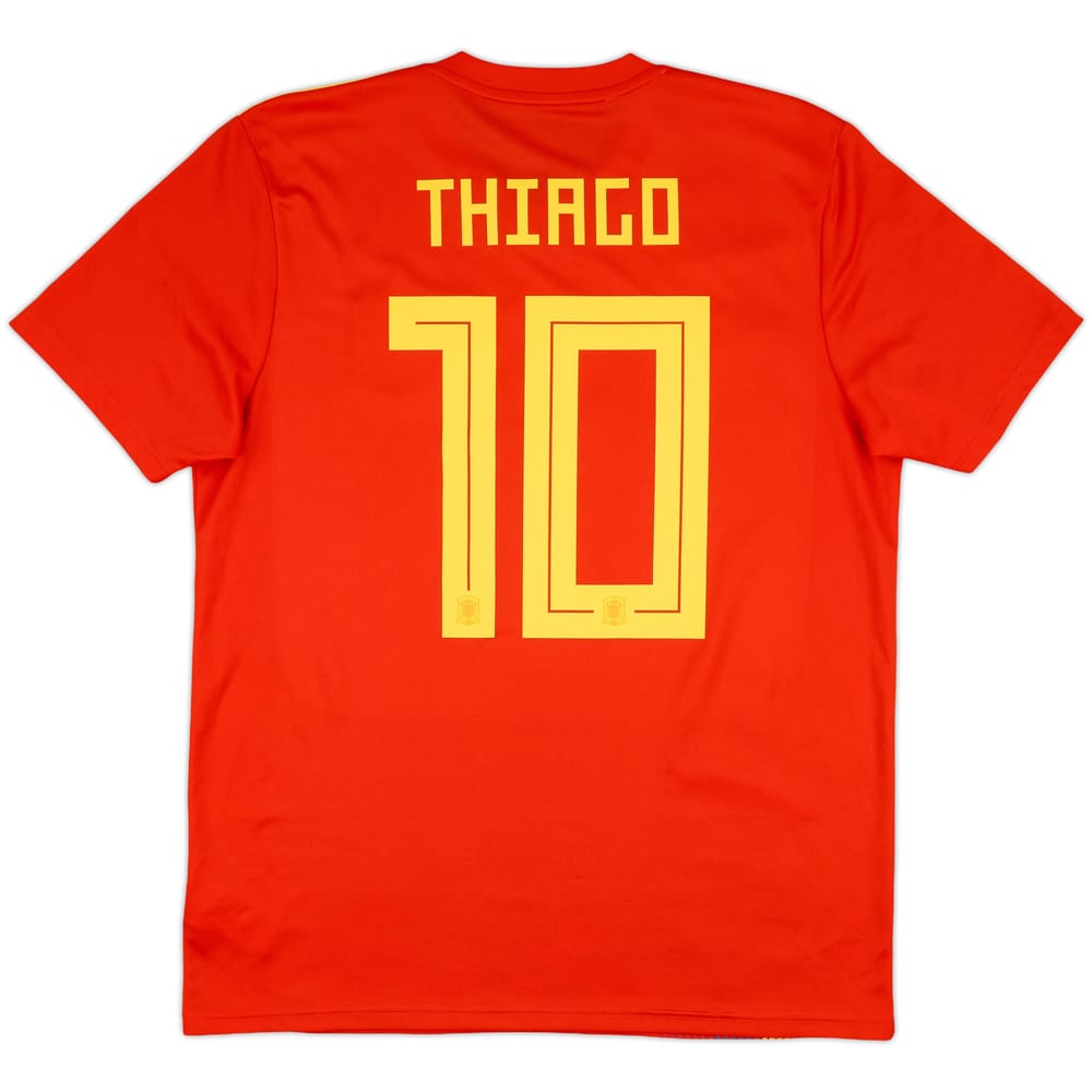 2018-19 Spain Home Shirt Thiago #10 - 9/10 - (L)