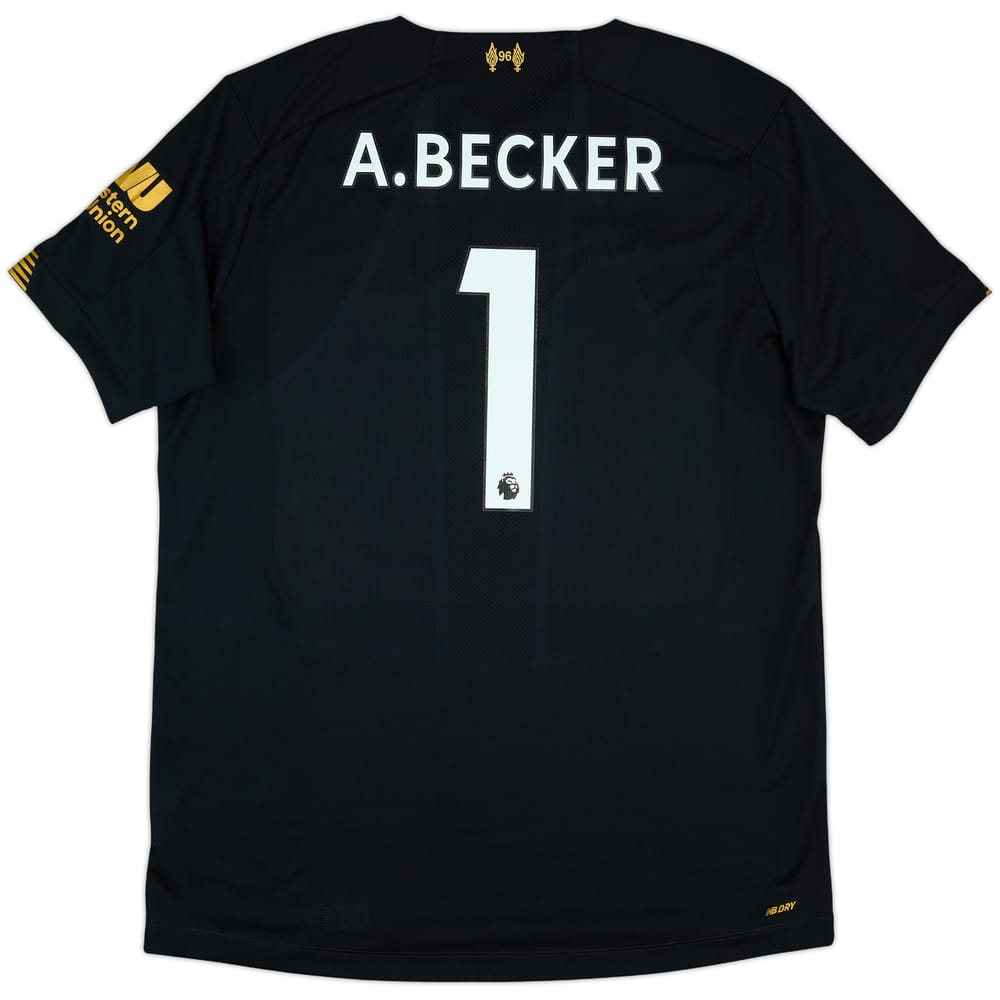 2019-20 Liverpool GK S/S Shirt A.Becker #1 - 9/10 - (XL)