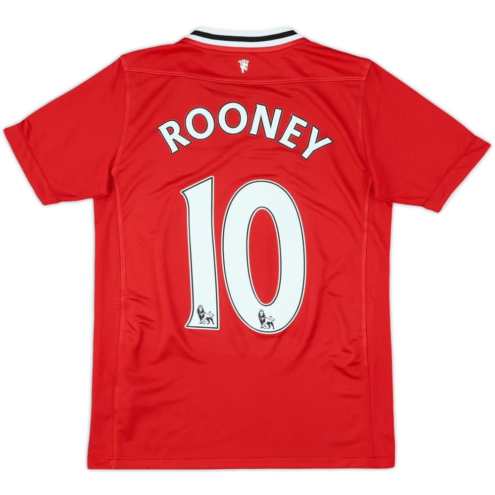 2011-12 Manchester United Home Shirt Rooney #10 - 9/10 - (L.Boys)