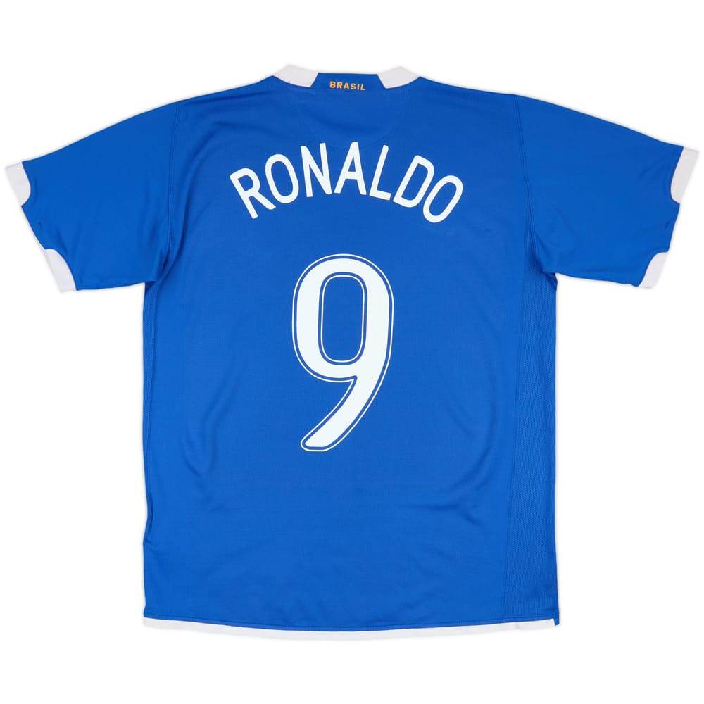 2006-07 Brazil Away Shirt Ronaldo #9 - 6/10 - (M)