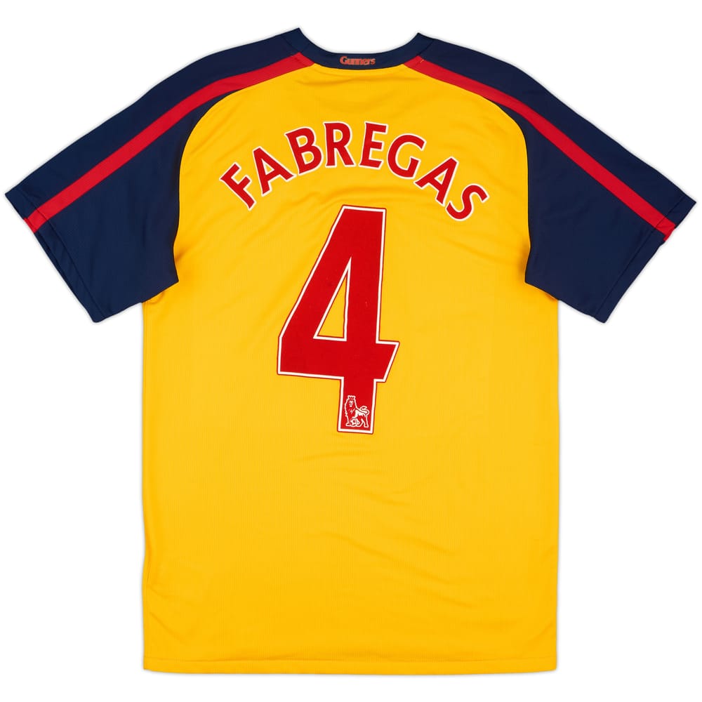 2008-09 Arsenal Away Shirt Fabregas #4 - 7/10 - (S)