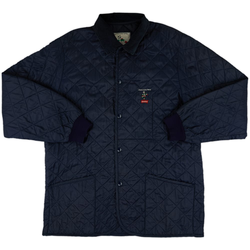 1990 Italia 90 Carrera Quilted Bench Coat - 9/10 - (XXL)