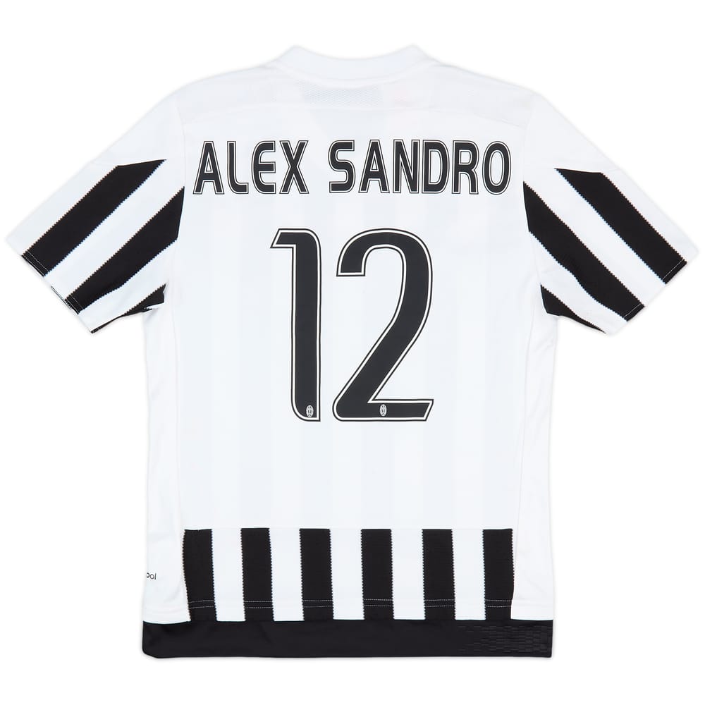 2015-16 Juventus Home Shirt Alex Sandro #12 - 7/10 - (L.Boys)