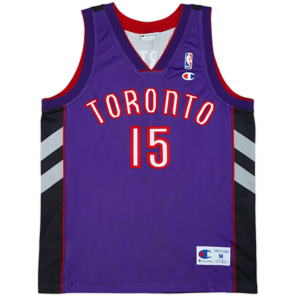 1999-03 Toronto Raptors Carter #15 Champion Away Jersey - 8/10 - (M)