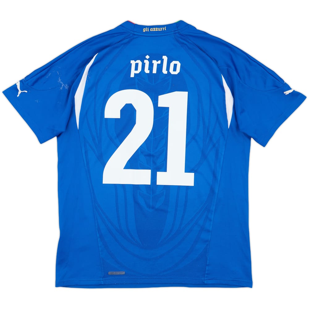 2010-12 Italy Home Shirt Pirlo #21 - 6/10 - (M)