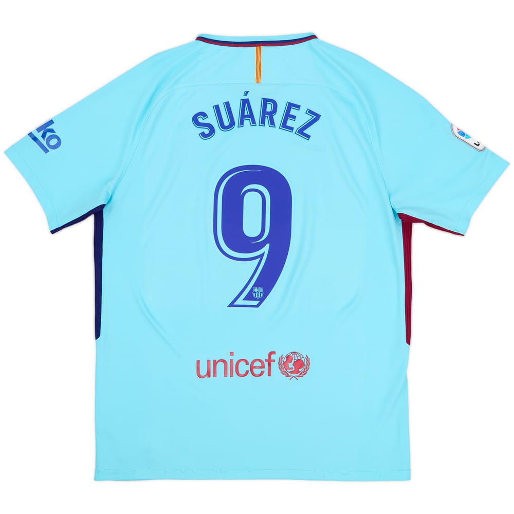 2017-18 Barcelona Away Shirt Suarez #9 - 8/10 - (L)