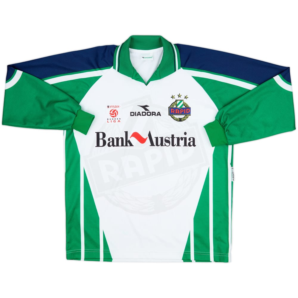 1998-99 Rapid Vienna Home L/S Shirt - 9/10 - (XL)