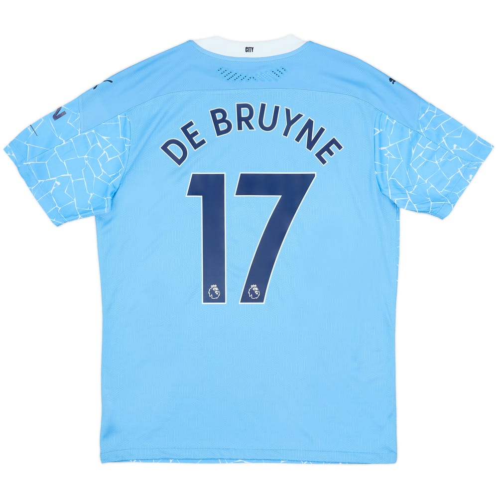 2020-21 Manchester City Authentic Home Shirt De Bruyne #17 (L)