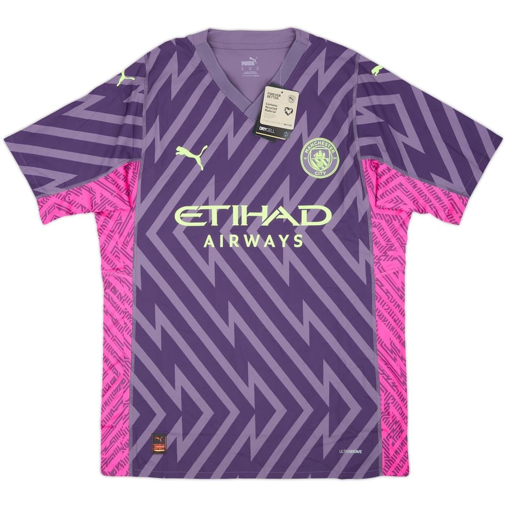 2023-24 Manchester City Player Issue GK S/S Shirt (XL)