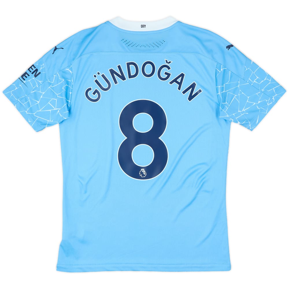 2020-21 Manchester City Authentic Home Shirt Gundogan #8 - 10/10 - (M)