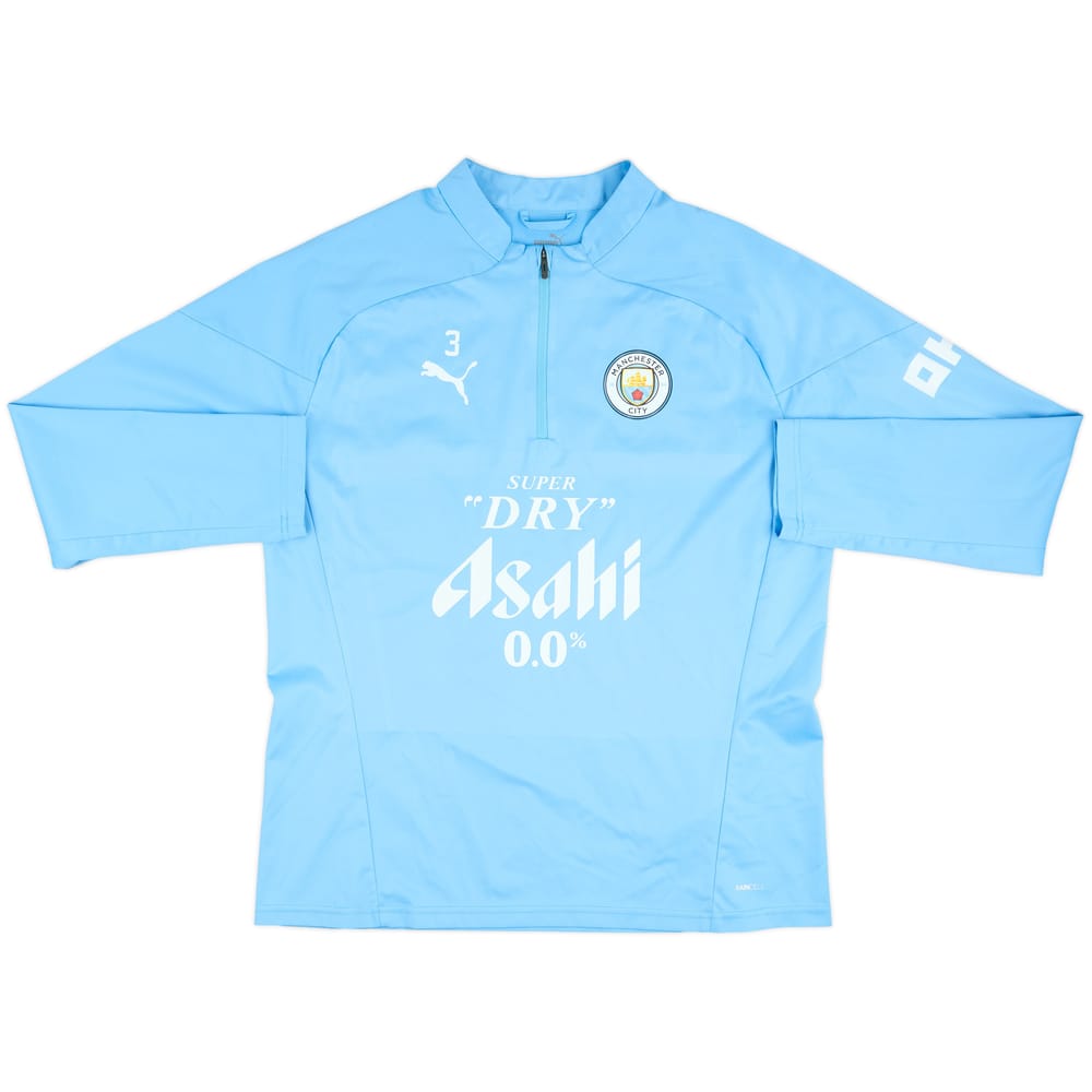 2023-24 Manchester City Player Issue 1/4 Zip Rain Top #3 (Dias) - 8/10 - (L)