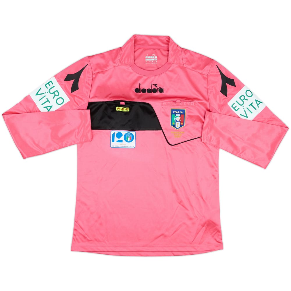 2018-19 Italy Diadora Referee L/S Shirt - 9/10 - (S)