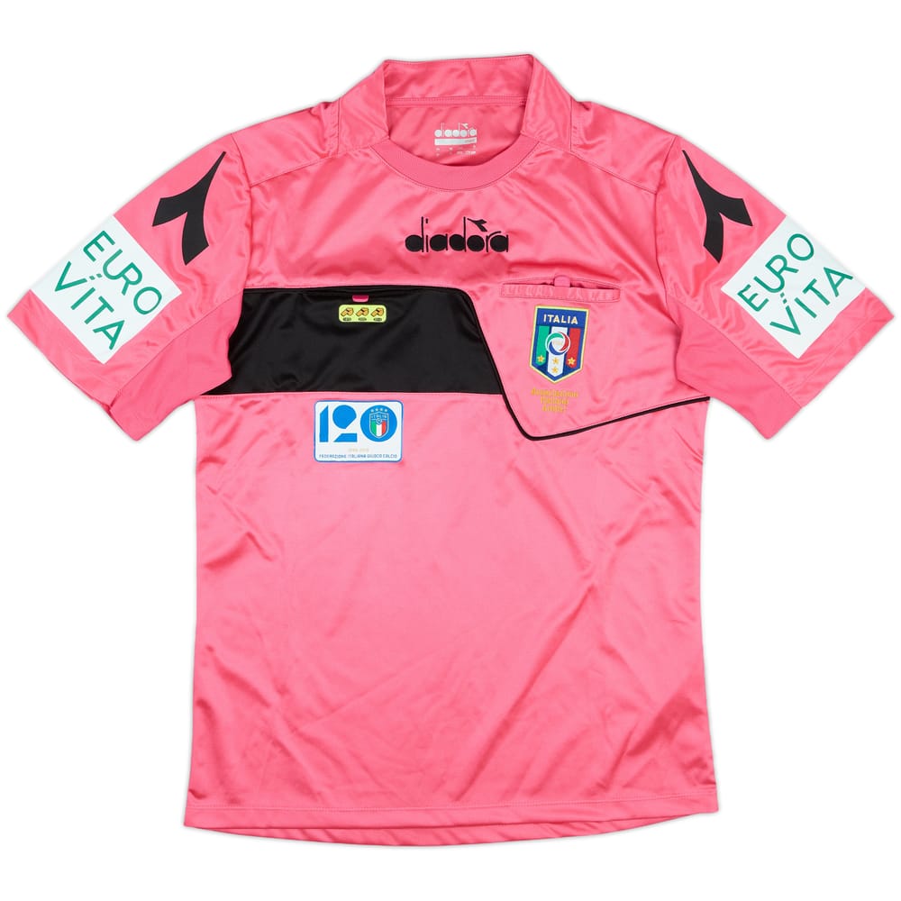 2018-19 Italy Diadora Referee Shirt - 9/10 - (S)