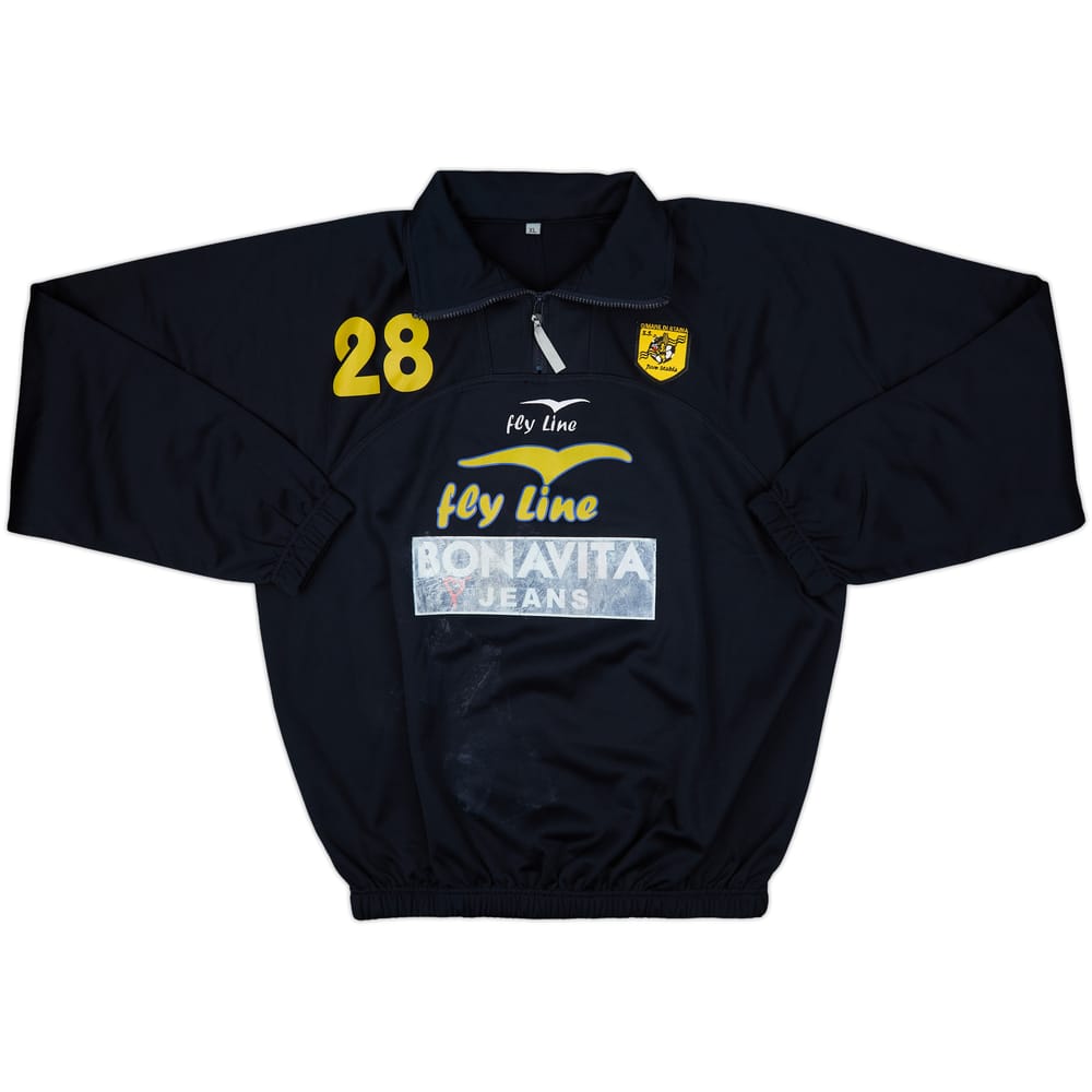 2011-12 Juve Stabia Fly Line Player Issue 1/4 Zip Drill Top #28 - 5/10 - (XL)