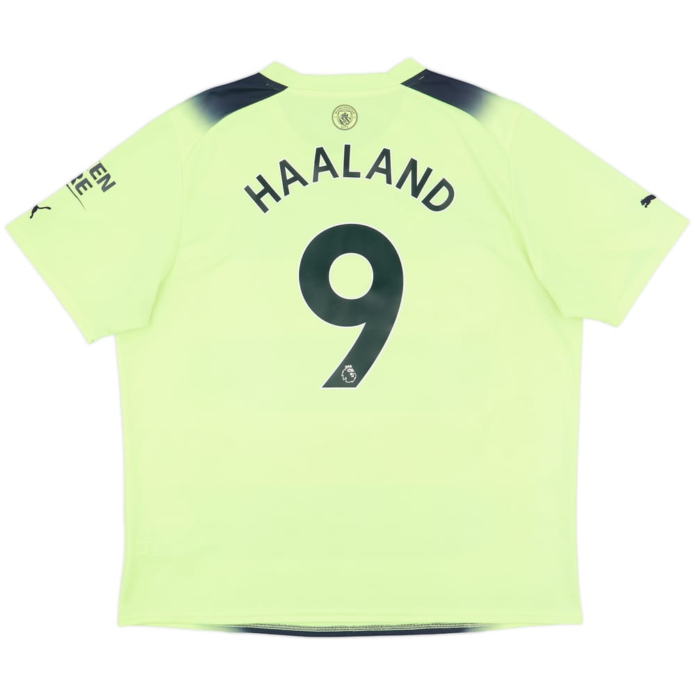 2022-23 Manchester City Third Shirt Haaland #9 - 9/10 - (XXL)