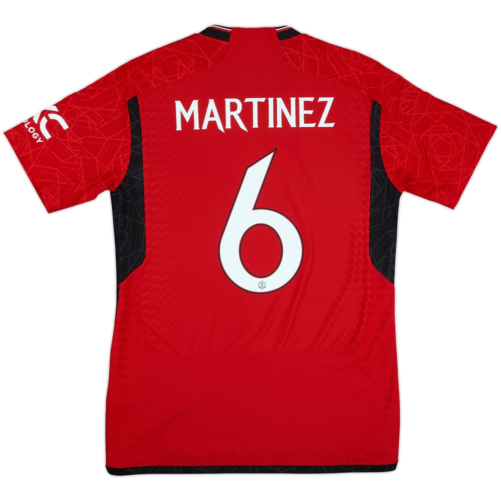 2023-24 Manchester United Authentic Home Shirt Martinez #6 - 10/10 - (M)