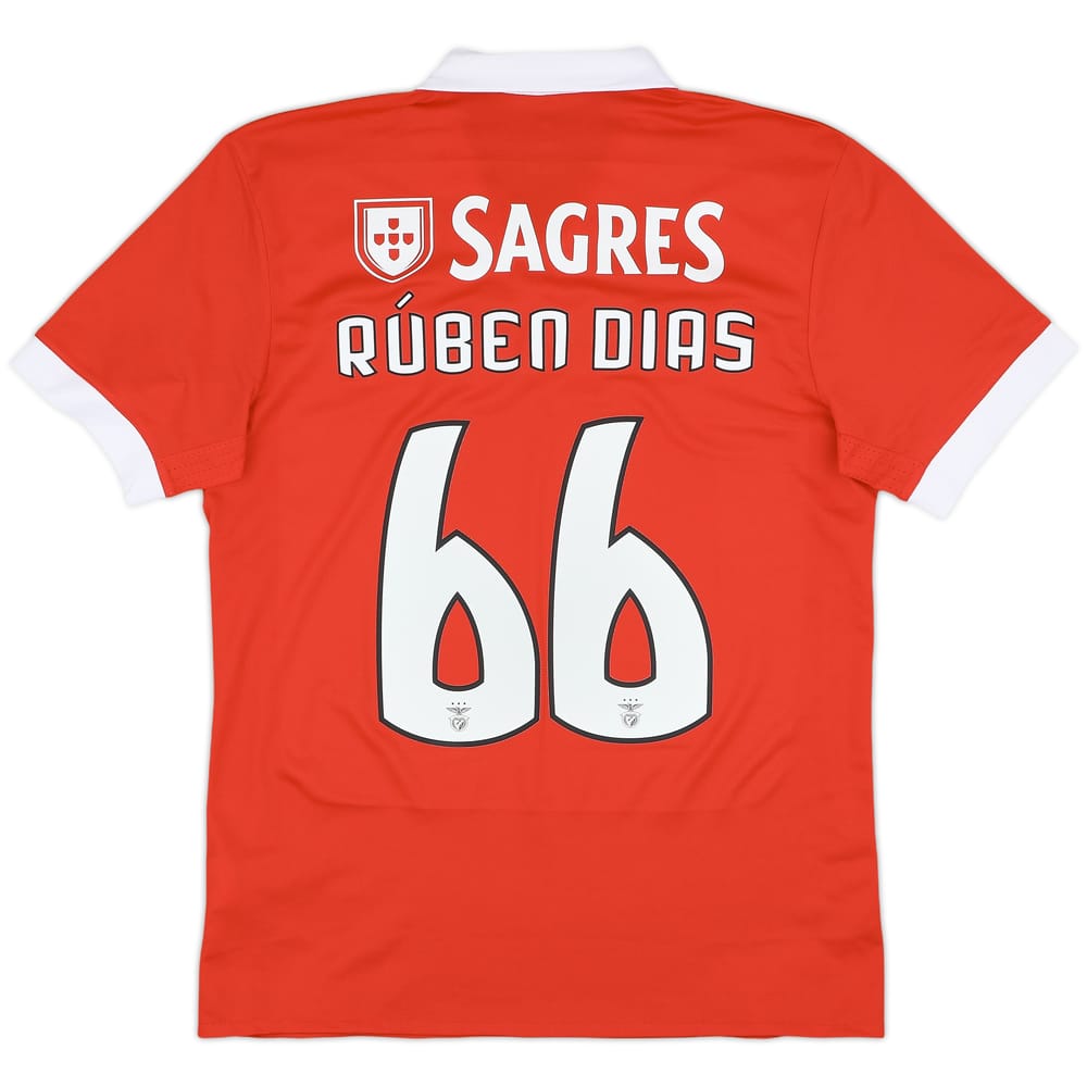 2017-18 Benfica Home Shirt Ruben Dias #66 - 10/10 - (M)
