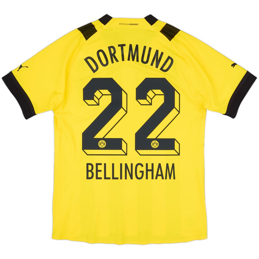 2022-23 Borussia Dortmund Authentic Home Shirt Bellingham #22 - 7/10 - (M)