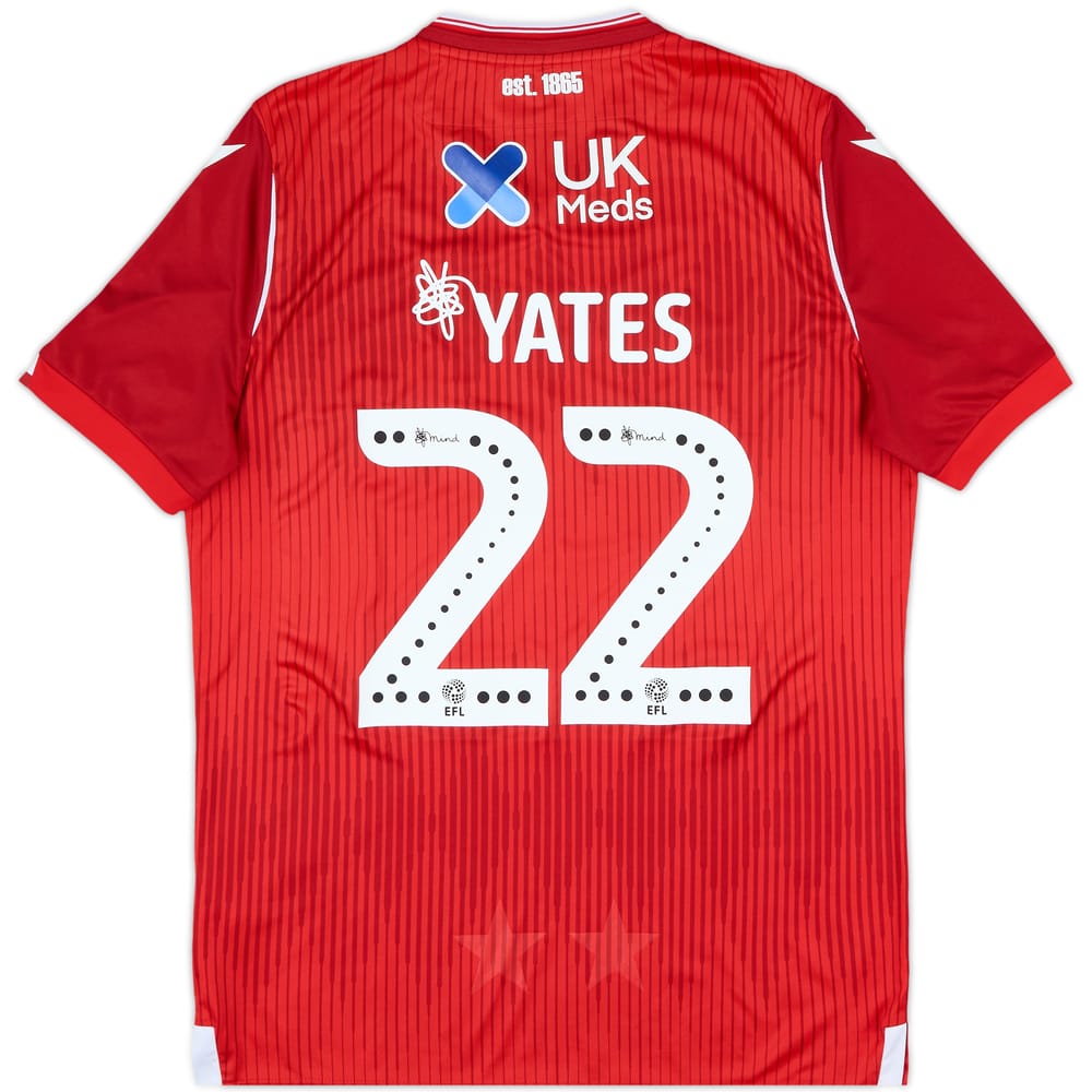 2019-20 Nottingham Forest Home Shirt Yates #22 - 9/10 - (L)