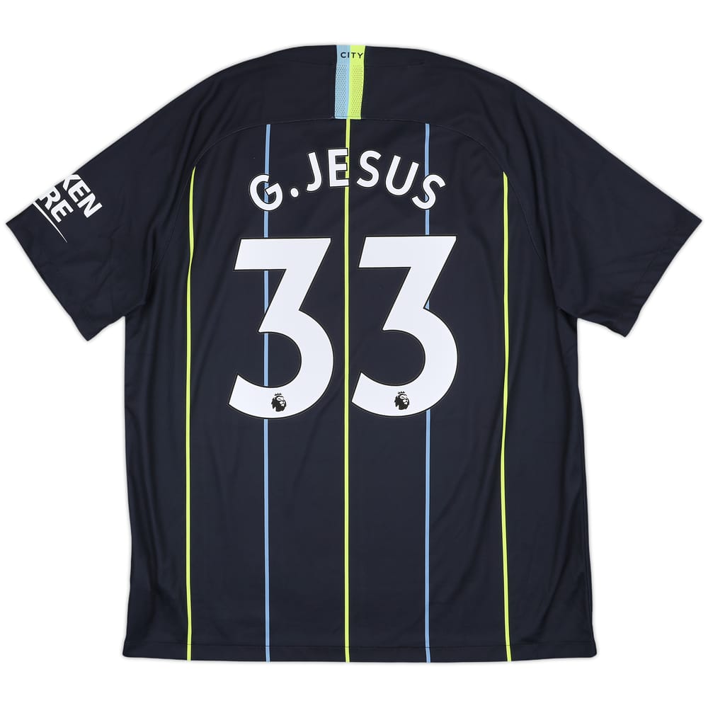 2018-19 Manchester City Away Shirt G. Jesus #33 - 9/10 - (XL)