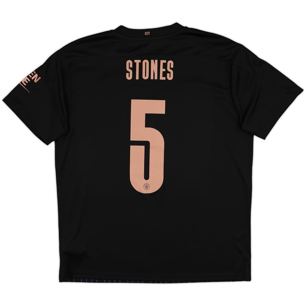 2022-23 Manchester City Away Shirt Stones #5 - 9/10 - (XL)